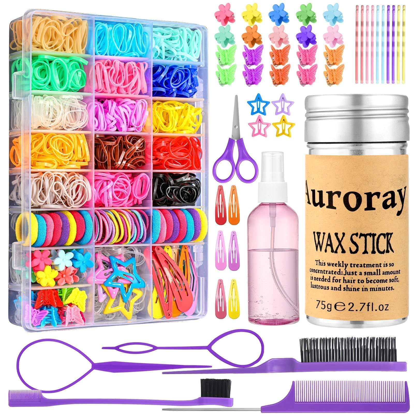 Auroray edge brush for controlling edges and finishing looks