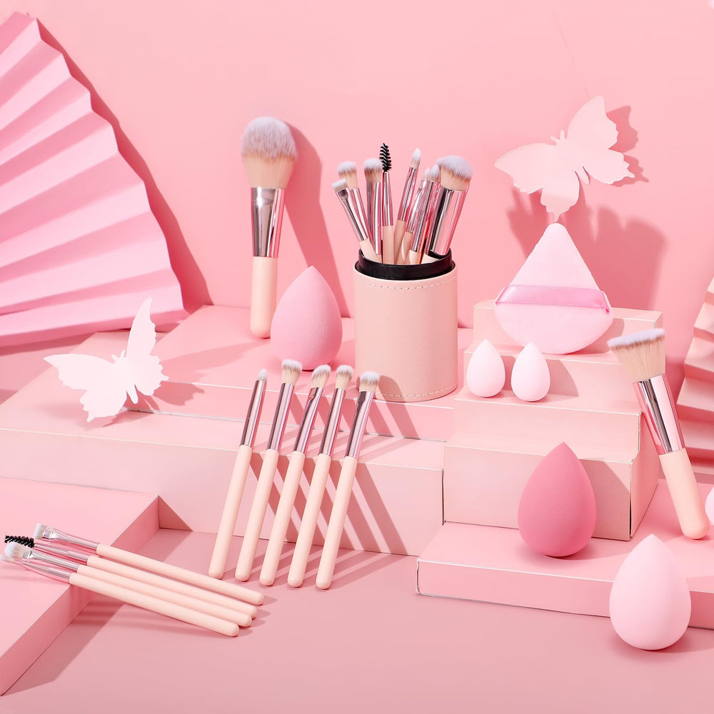Auroray loose powder puff set soft and skin-friendly.