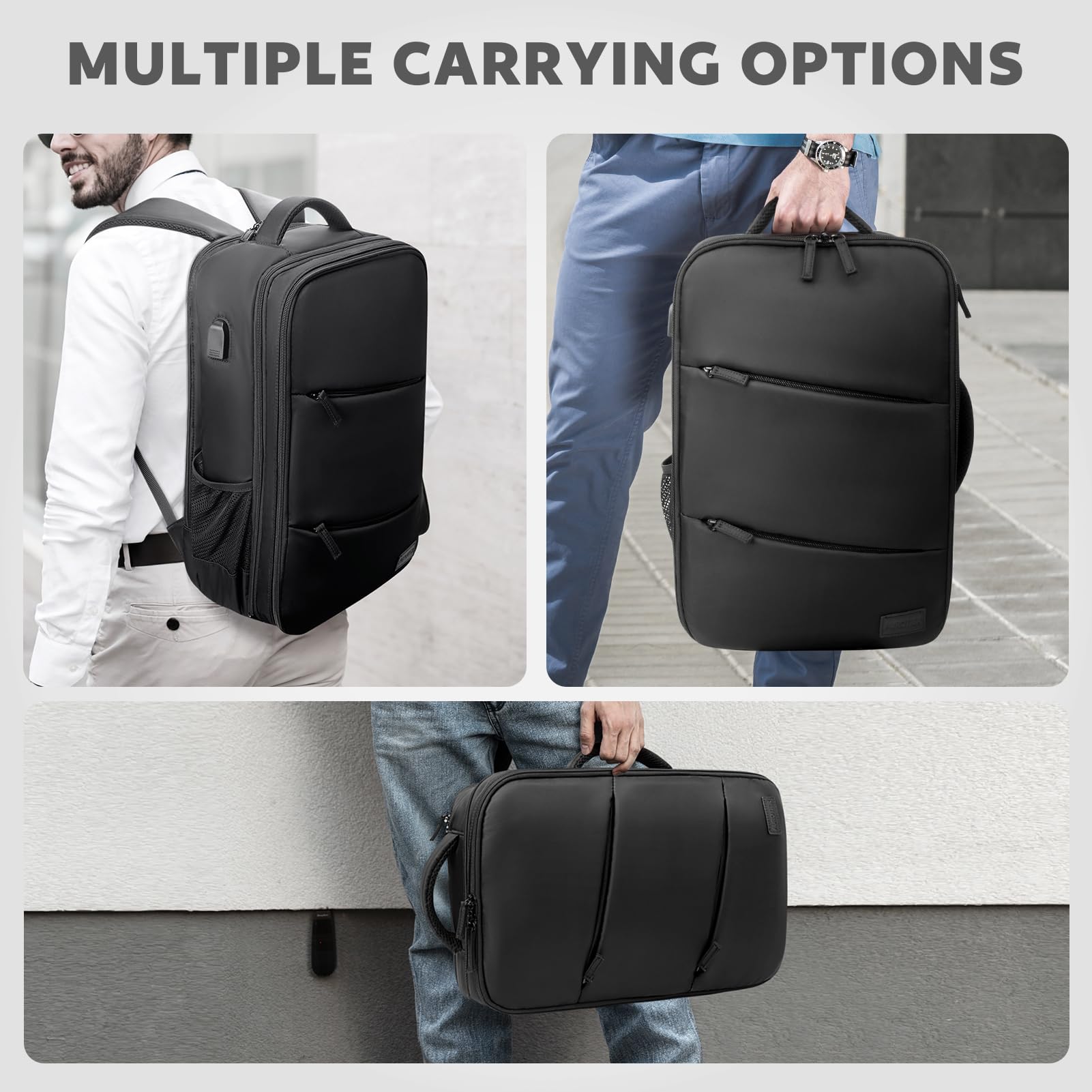 AUROTIER barber bag interior elastic pockets organize tools for faster setup