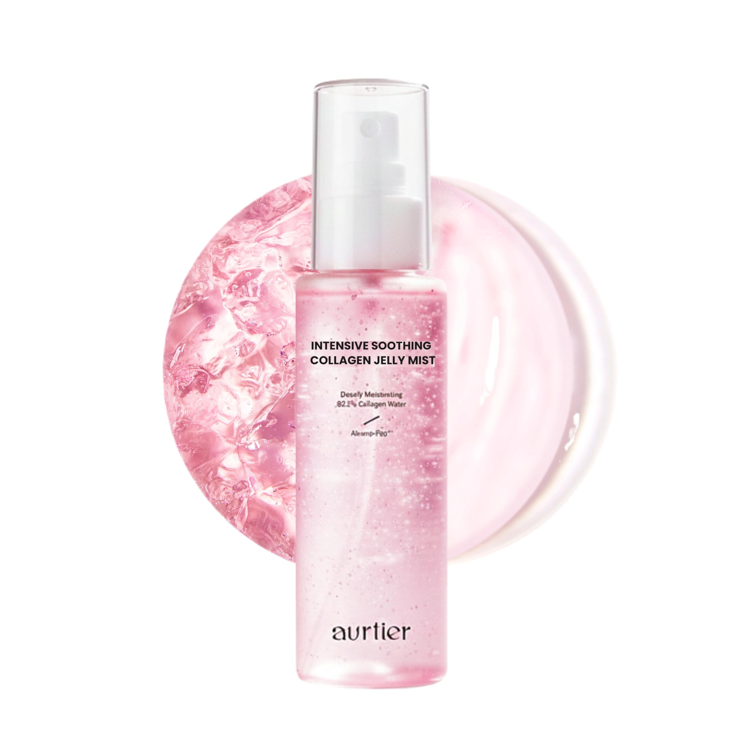 Aurtier Intensive Soothing Collagen Jelly Mist bottle for refreshing hydration.