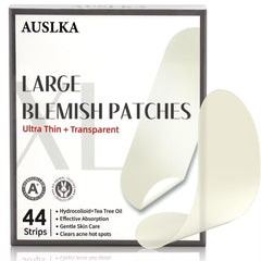 AUSLKA blemishes patches 44-strips pack front view for discreet daytime use.