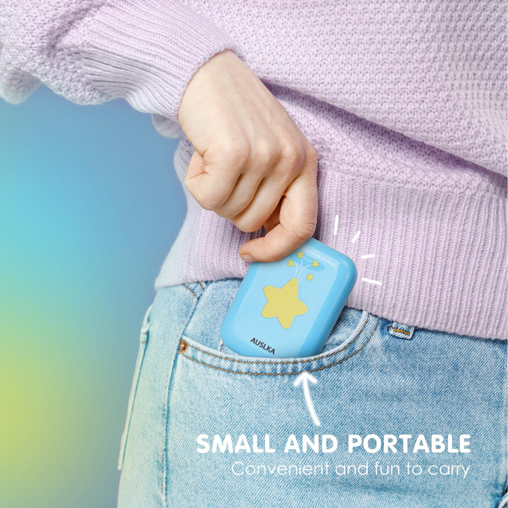 Pocket-sized AUSLKA Star Pimple Patches compact for travel-ready skin care.