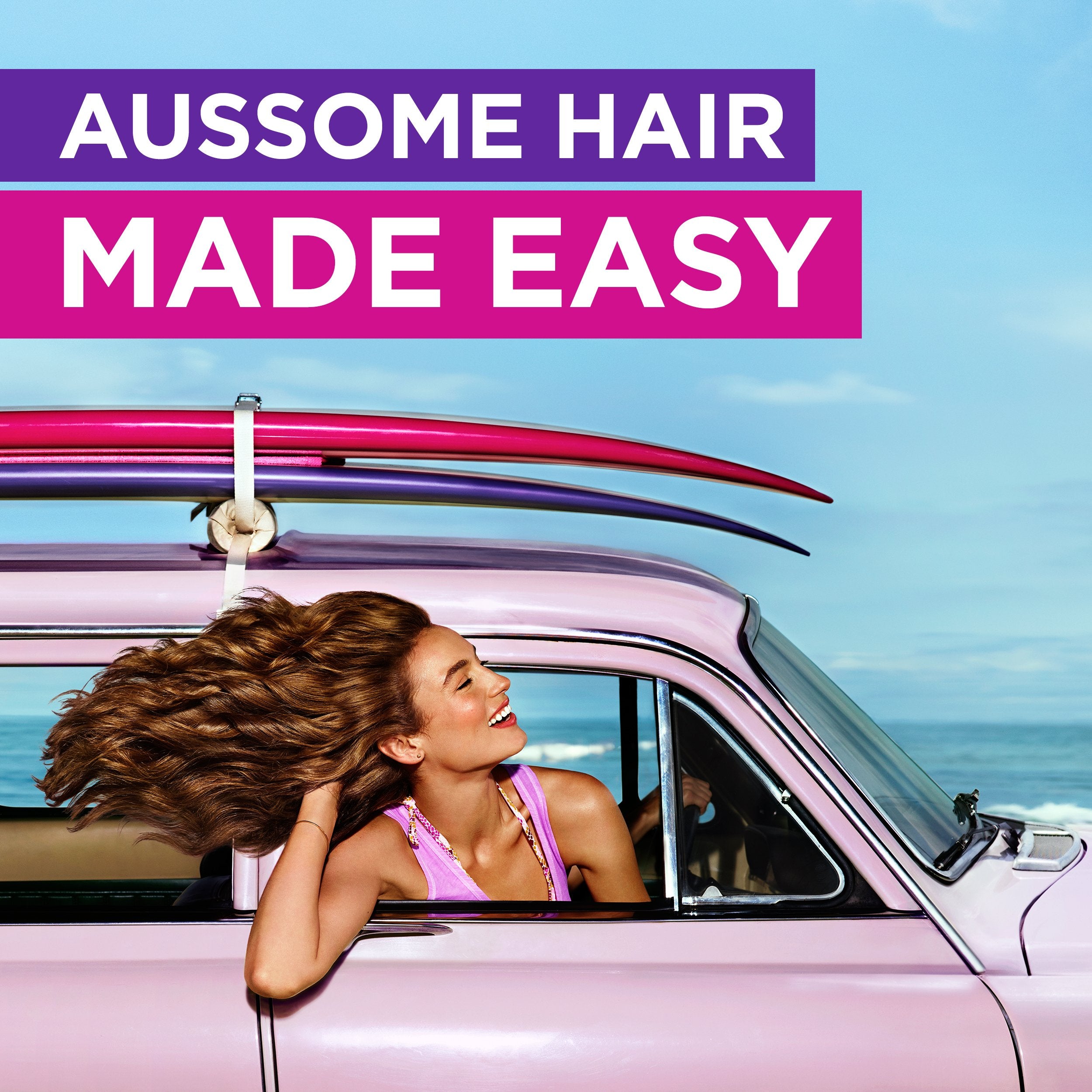 Aussie Headstrong Volume Spray with Australian Aloe adds hydration and shine.