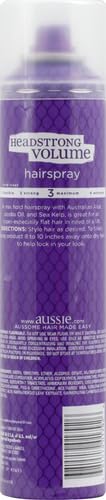 Aussie Headstrong Volume Spray ponytail ready with added height.