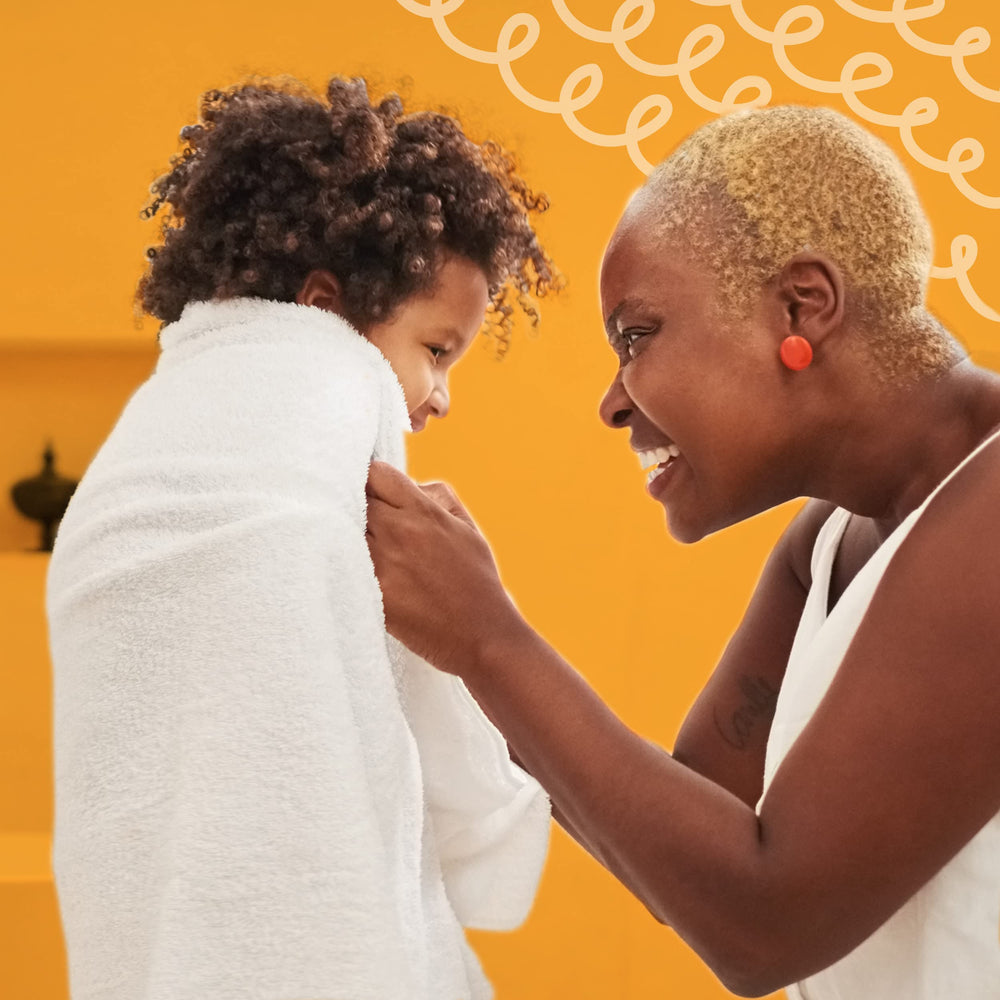Aussie Kids bundle on shelf for easy family hair care routine.