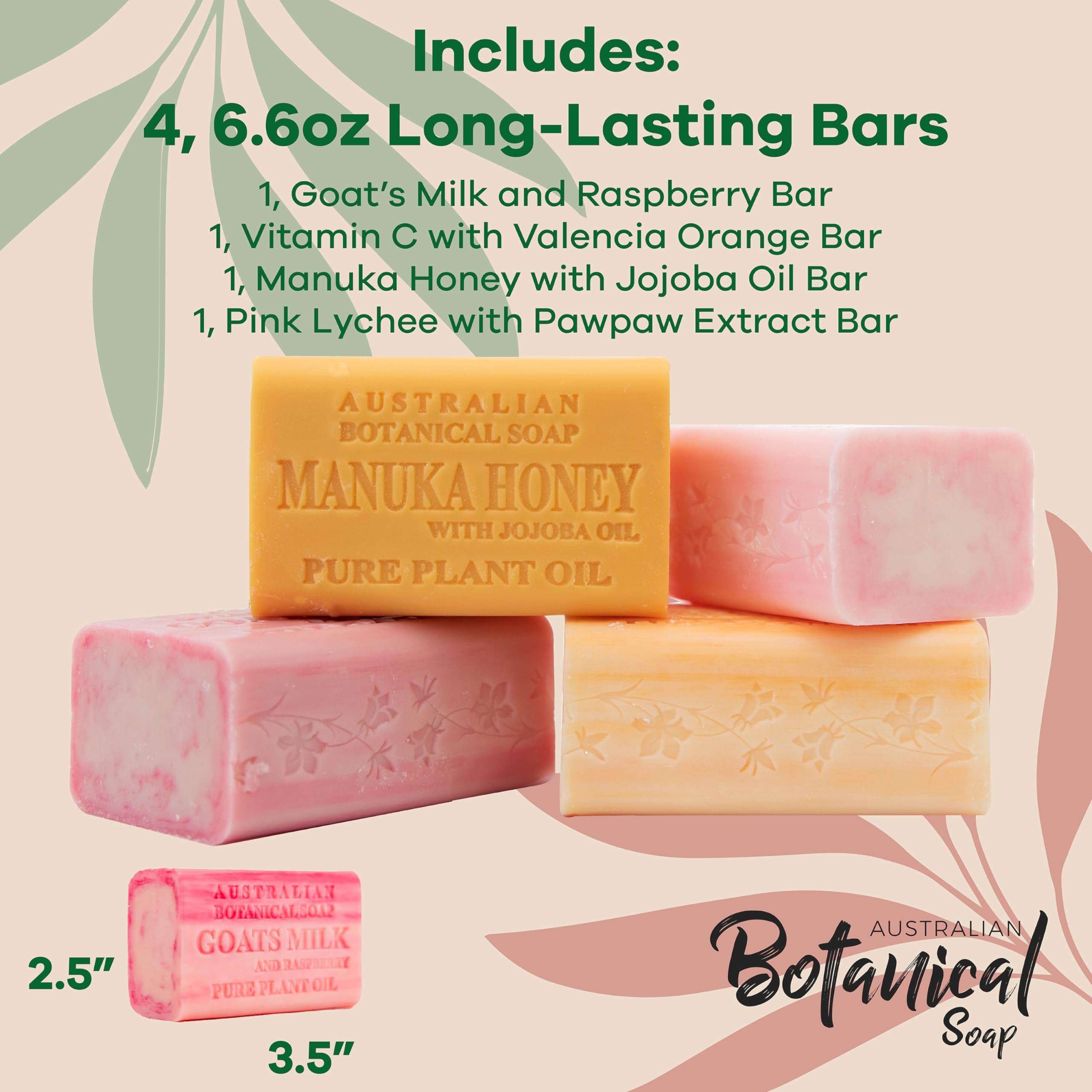 Australian Botanical Manuka Honey Jojoba Bar closeup— golden glow and smooth skin feel.