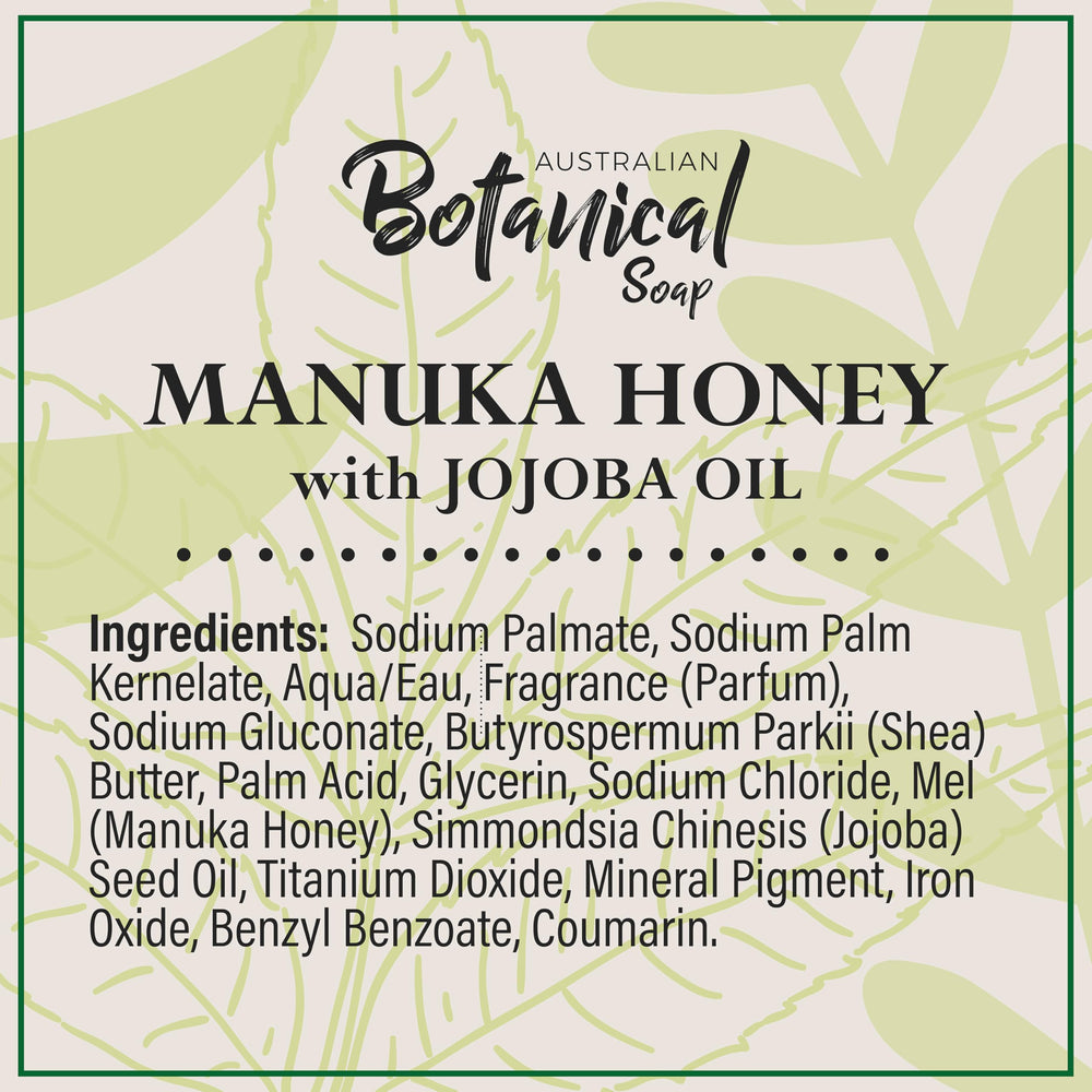 Australian Botanical Soap Australian heritage design reflects natural ingredient storytelling