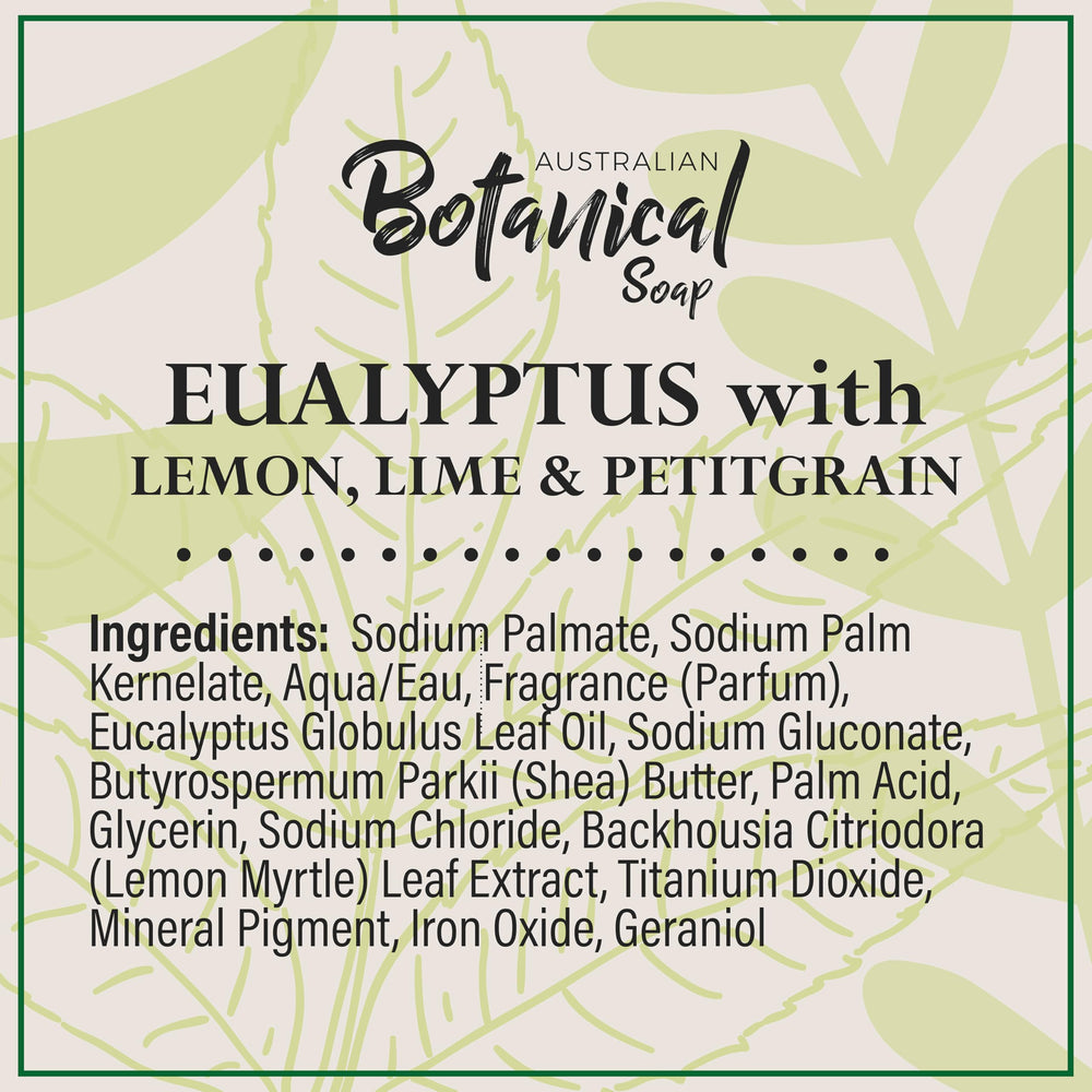 Australian Botanical Soap bulk-pack of eight bars ready for home use.