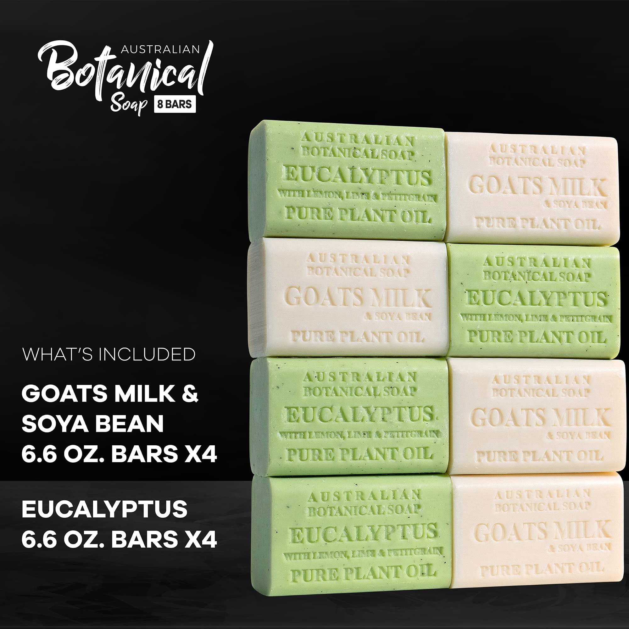 Australian Botanical Soap eight-pack presents premium masculine care and long-lasting value.