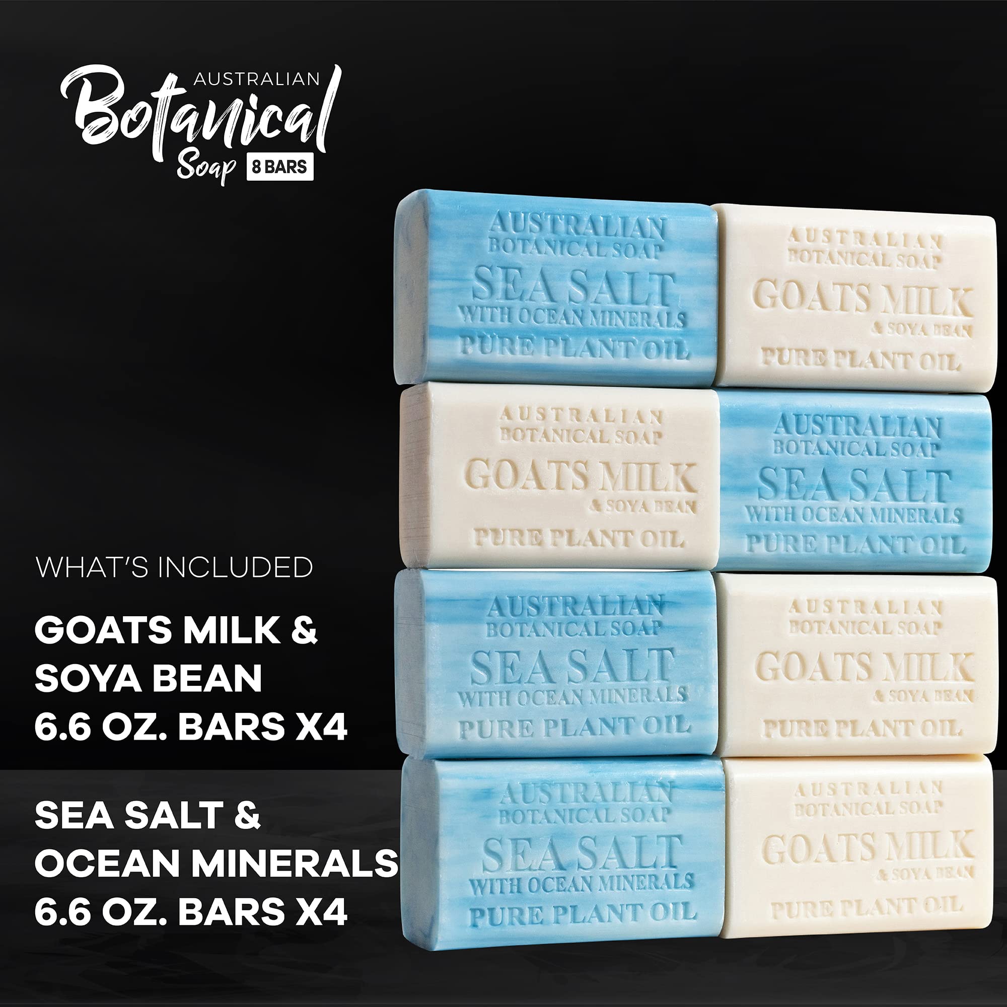 Australian Botanical Soap long-lasting 6.6 oz bars for daily use