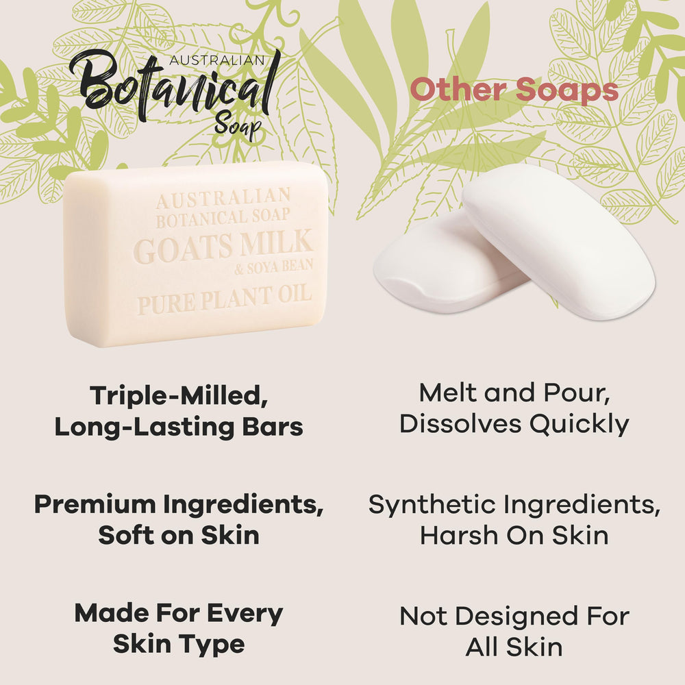 Australian Botanical Soap goat milk bar rich creamy lather for cleansing