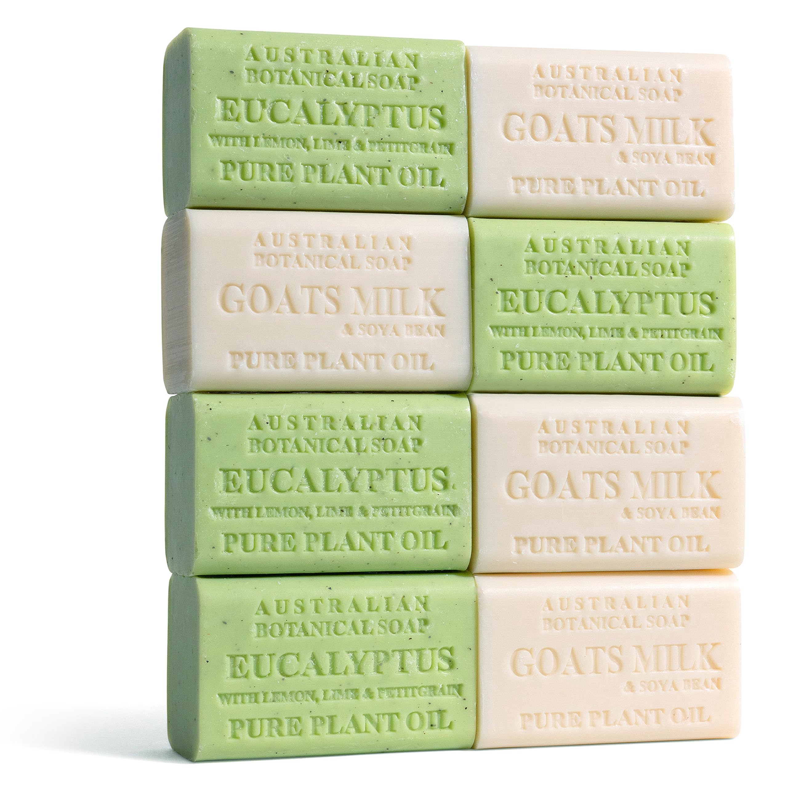 Australian Botanical Soap goats milk bar delivers creamy lather for gentle cleansing.