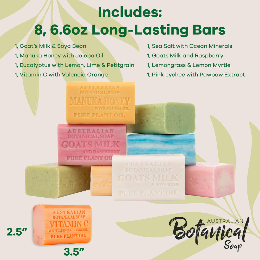 Australian Botanical Soap goats milk raspberry bar nourishes dry skin with silky softness