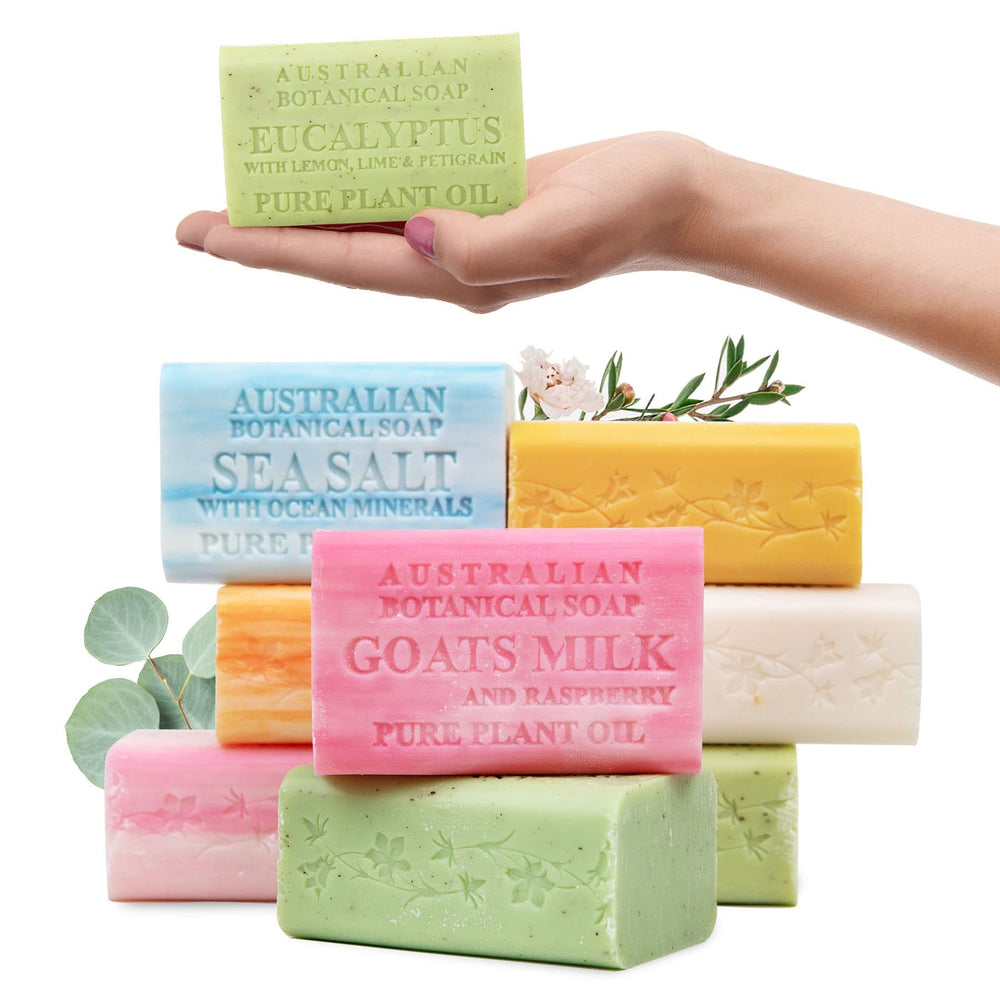 Australian Botanical Soap goats milk soya bean bar delivers creamy lather and daily hydration