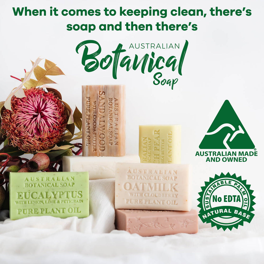Australian Botanical Soap Ocean minerals detail highlights nourishing inclusions in each bar.
