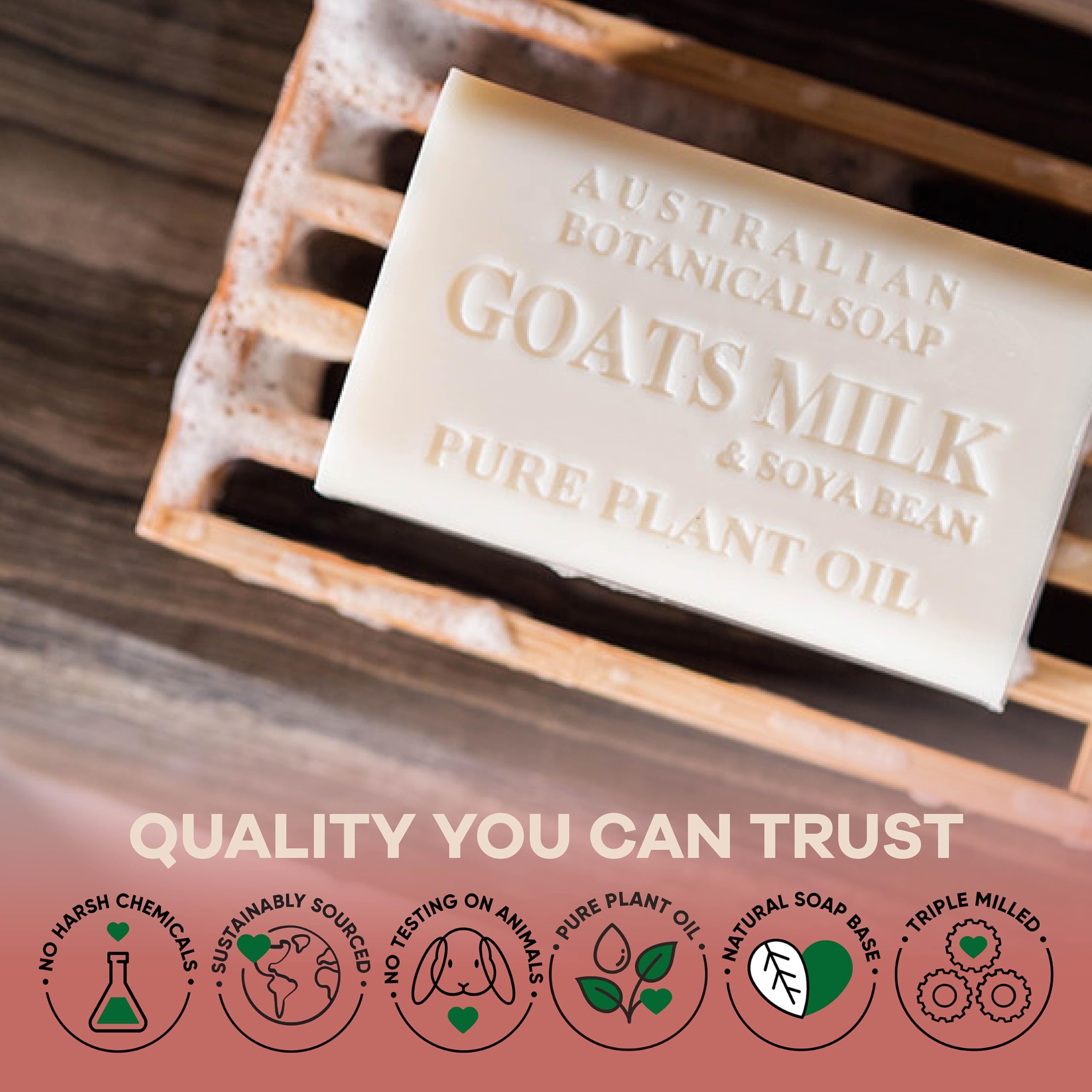 Australian Botanical Soap organic shea butter enriched bar delivers rich creaminess