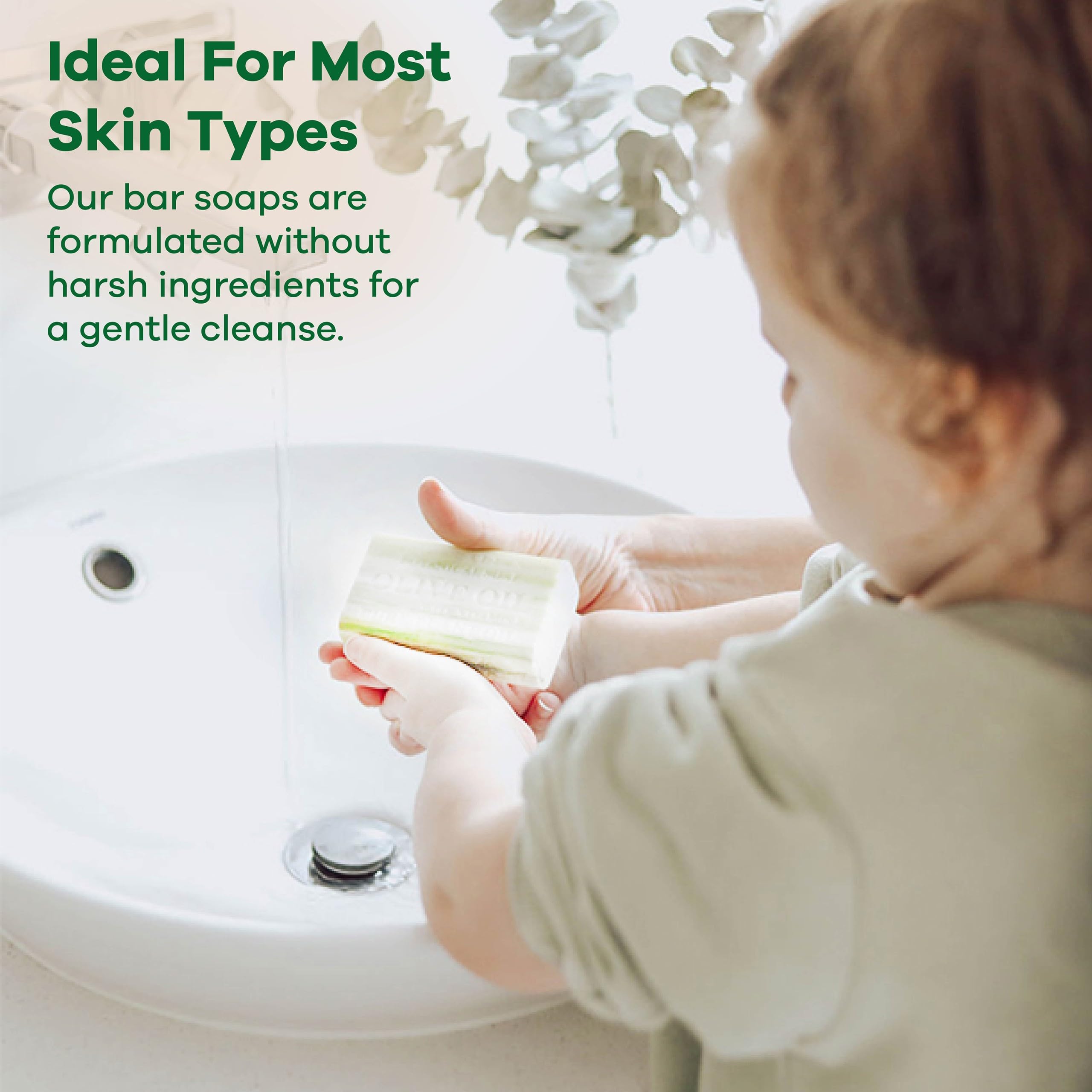 Australian Botanical Soap Sea Salt bar under running water highlights mineral-rich cleanse.