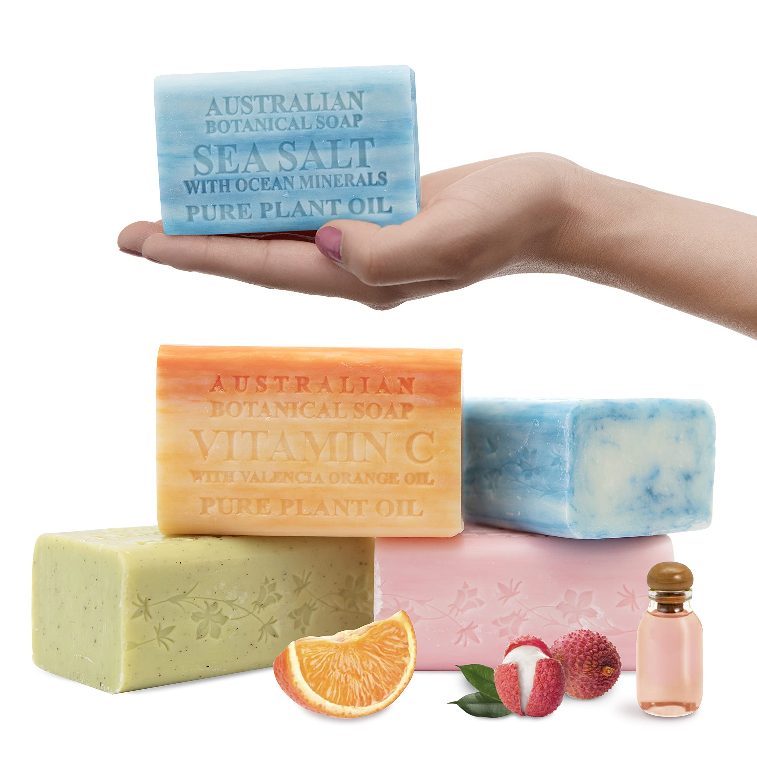 Australian Botanical Soap sea salt ocean minerals image showing a refreshing mineral-rich cleanse