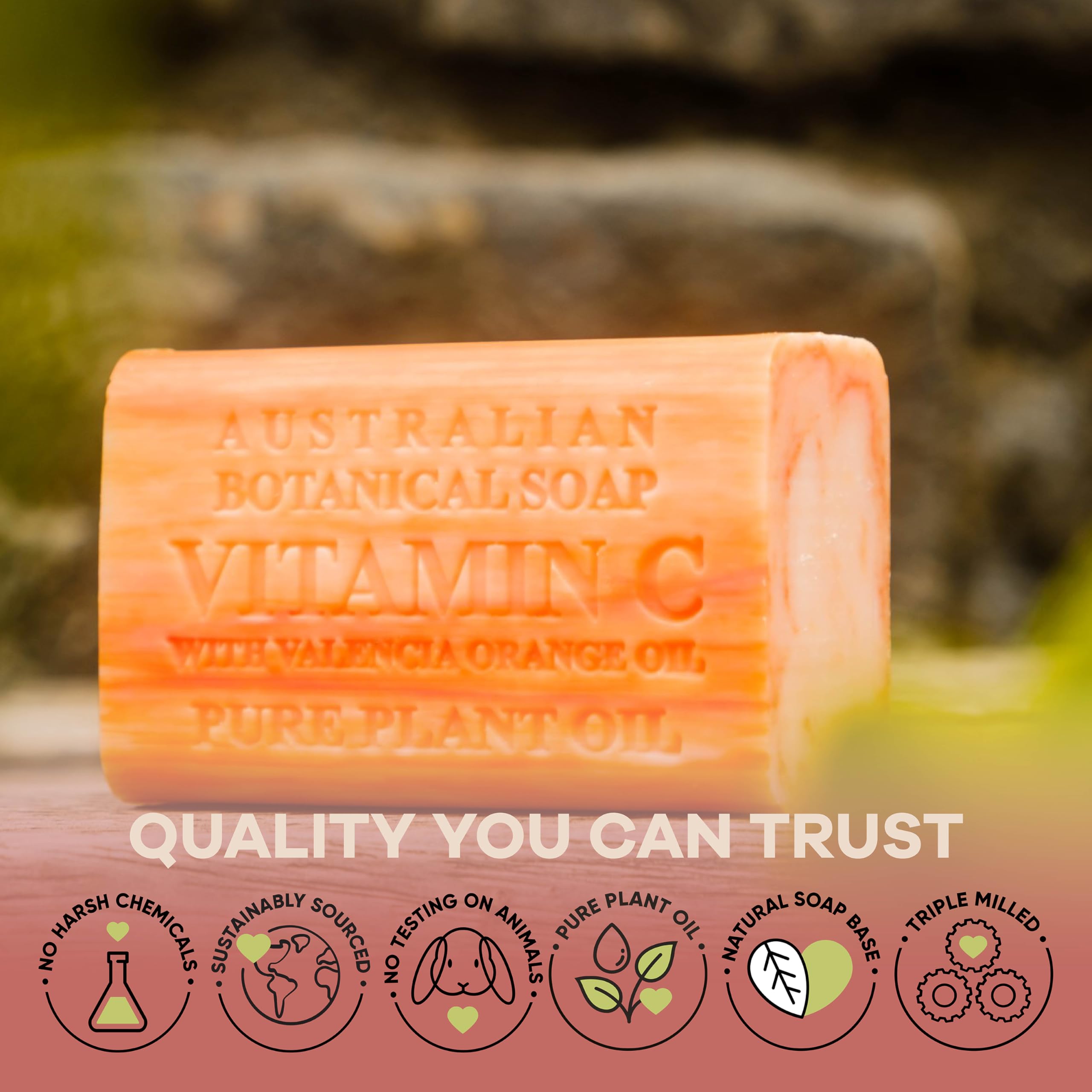 Australian Botanical Soap texture-closeup captures glycerin-rich lather for hydrated feel
