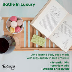 Australian Botanical Soap triple milled bar delivers a rich, creamy lather