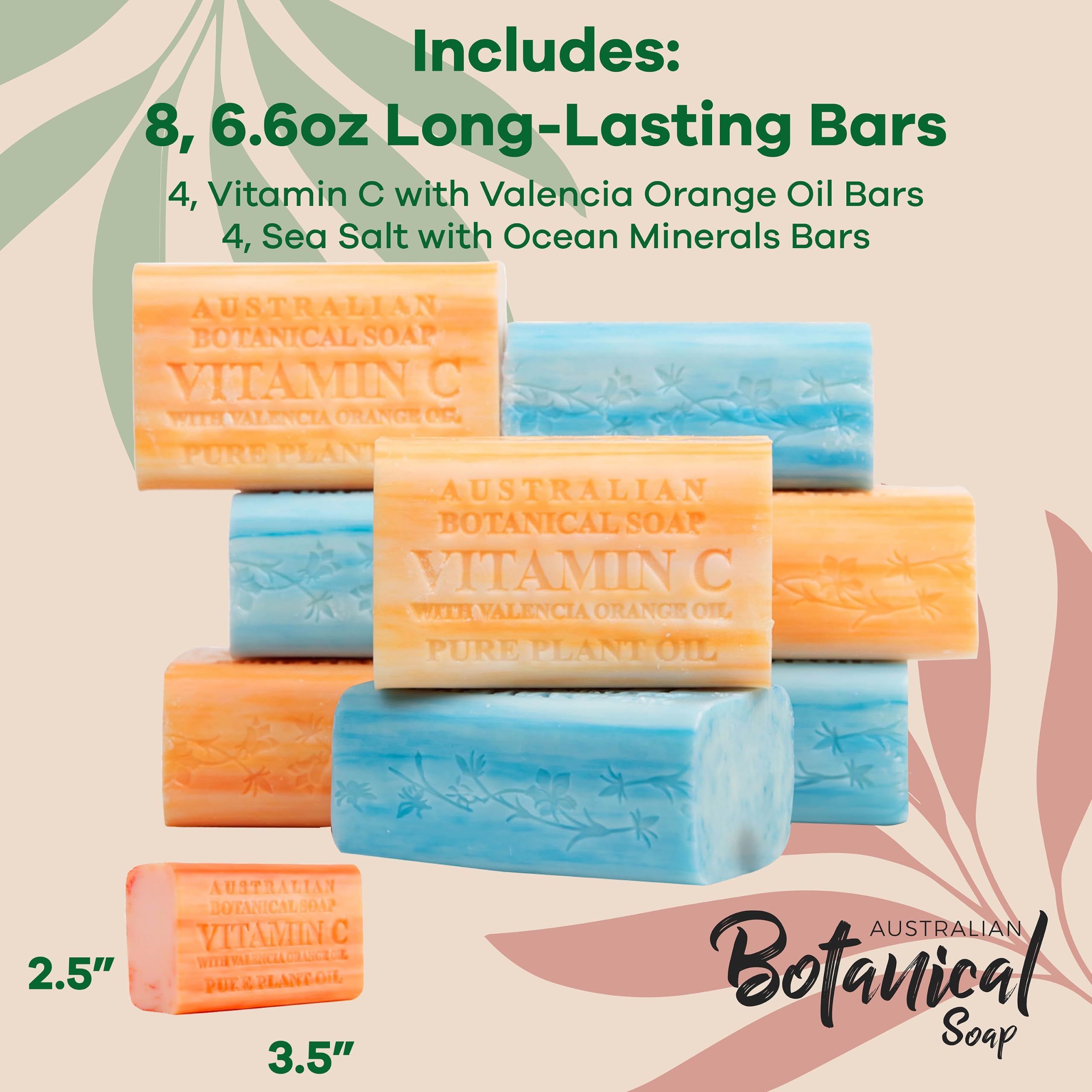 Australian Botanical Soap Valencia Orange bar lathering for a refreshing cleanse.