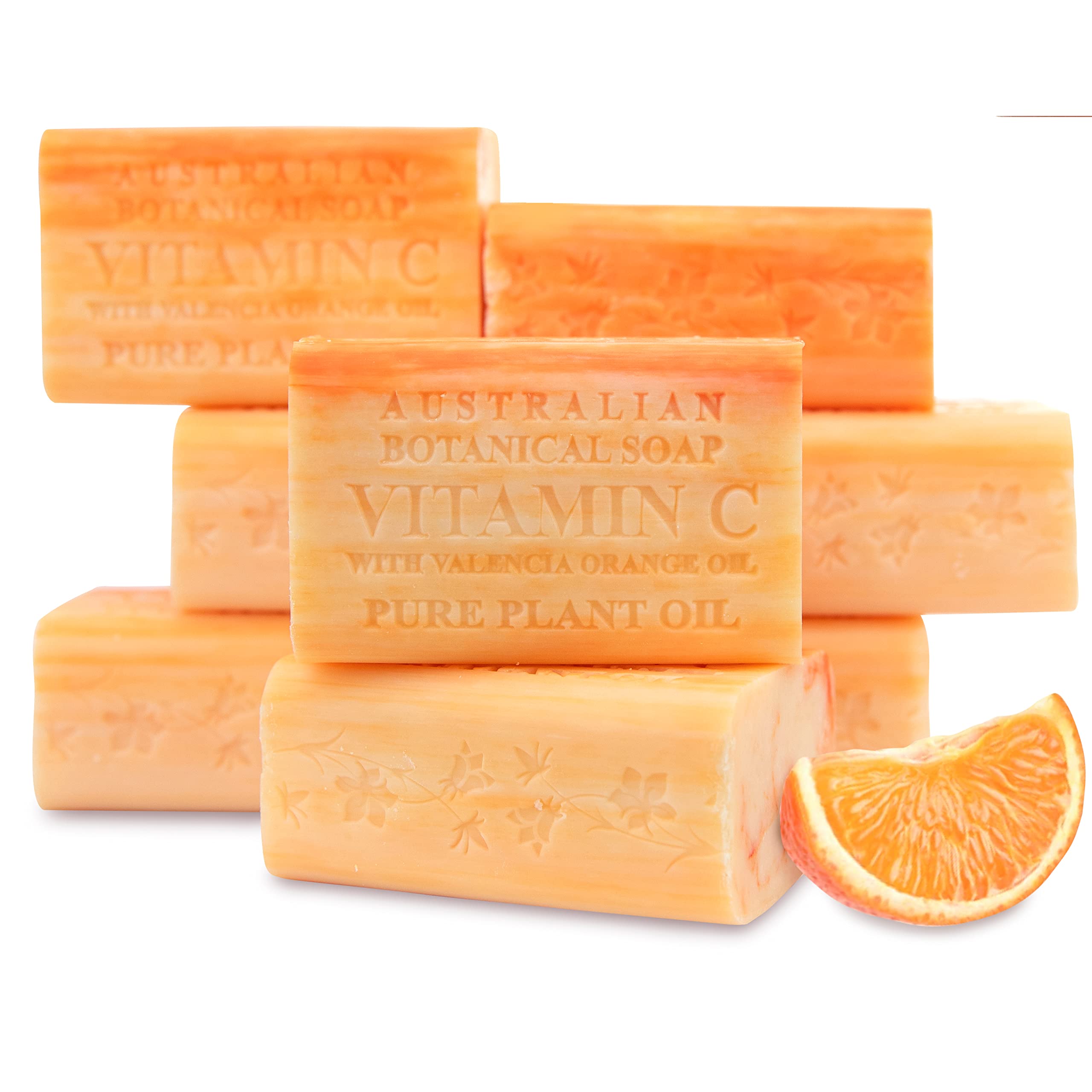 Australian Botanical Soap Valencia orange bar showcases bright citrus scent for a refreshing shower