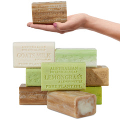 Australian Botanical Soap variety pack of 8 bars for daily cleansing