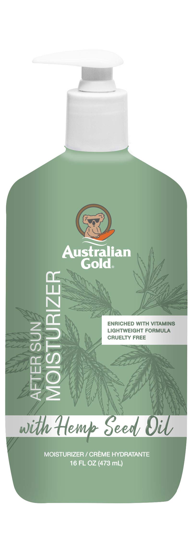 Australian Gold After Sun Moisturizer bottle shown for post-sun hydration
