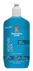Australian Gold Moist Lock pump-dispense close-up highlights easy application and light scent