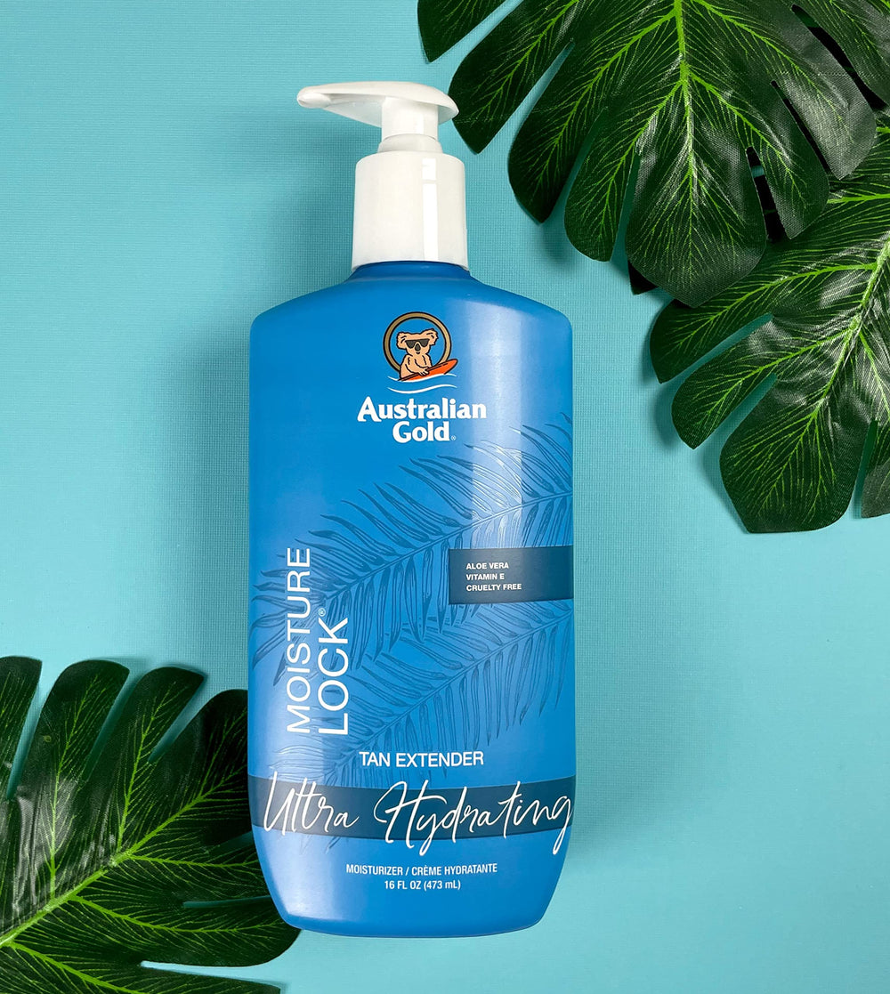Application on skin demonstrates even coverage and extended tan retention.