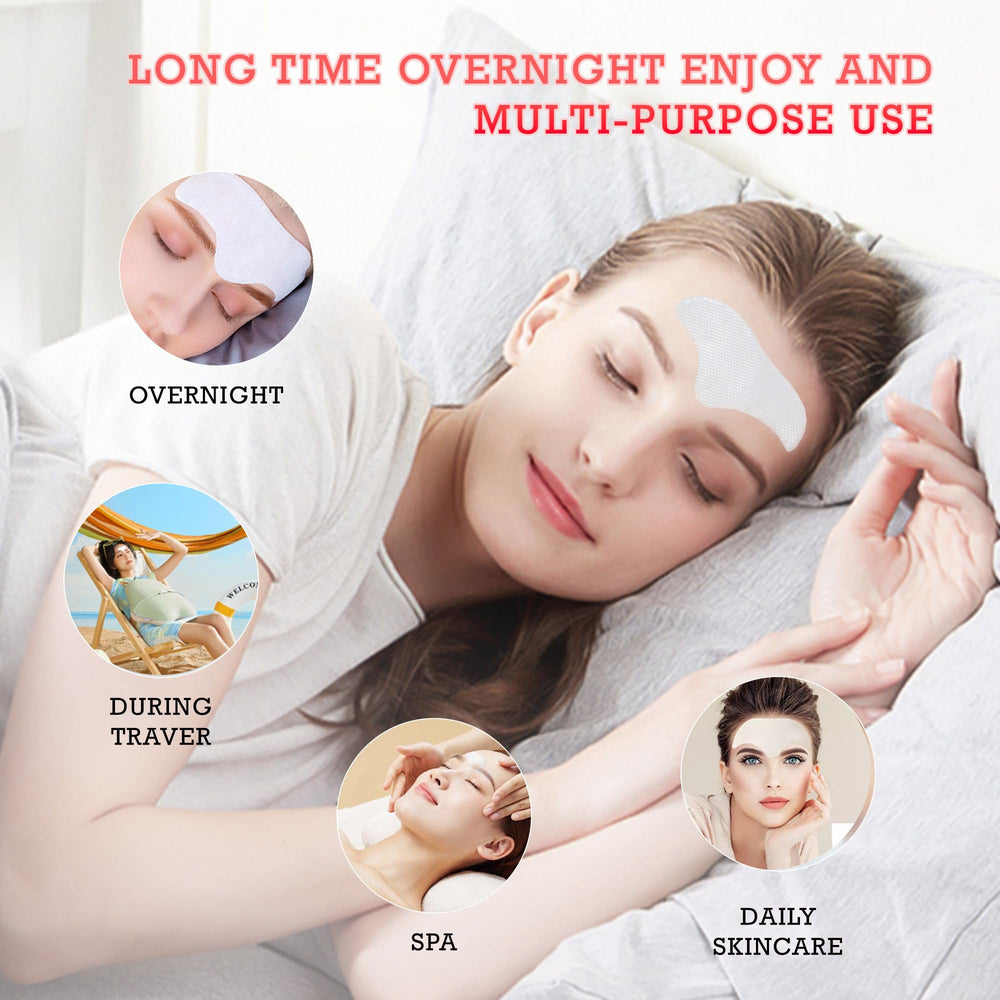 Auteek forehead patches close-up shows collagen-rich texture for hydration.