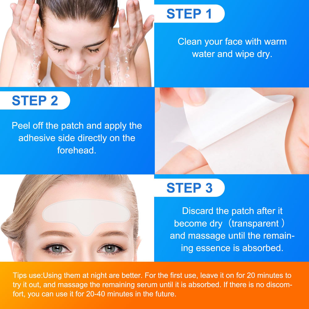 Auteek forehead wrinkle patches ingredients collagen seaweed for deep hydration.