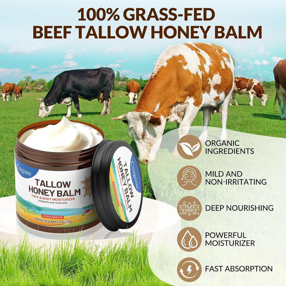 Auteli beef tallow whipped balm application demonstrates easy, non-greasy absorption