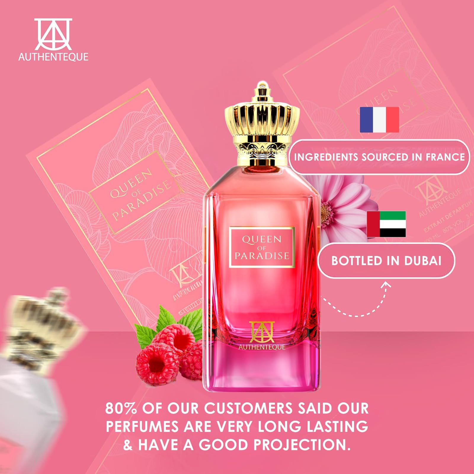 Authenteque Queen of Paradise mandarin note emphasizes bright citrus