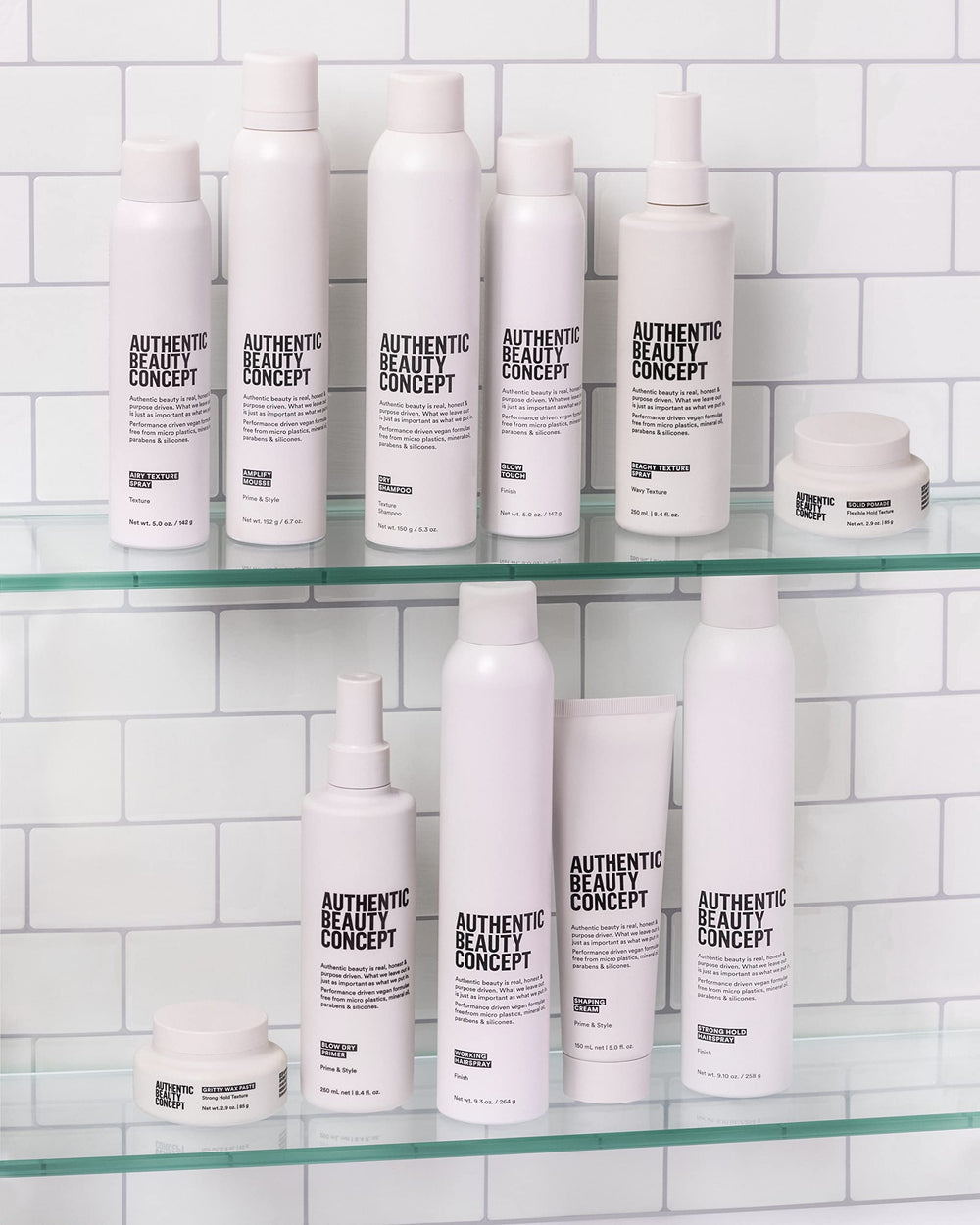 Authentic Beauty Concept Amplify Mousse silicone-free formula supports a light, natural feel.
