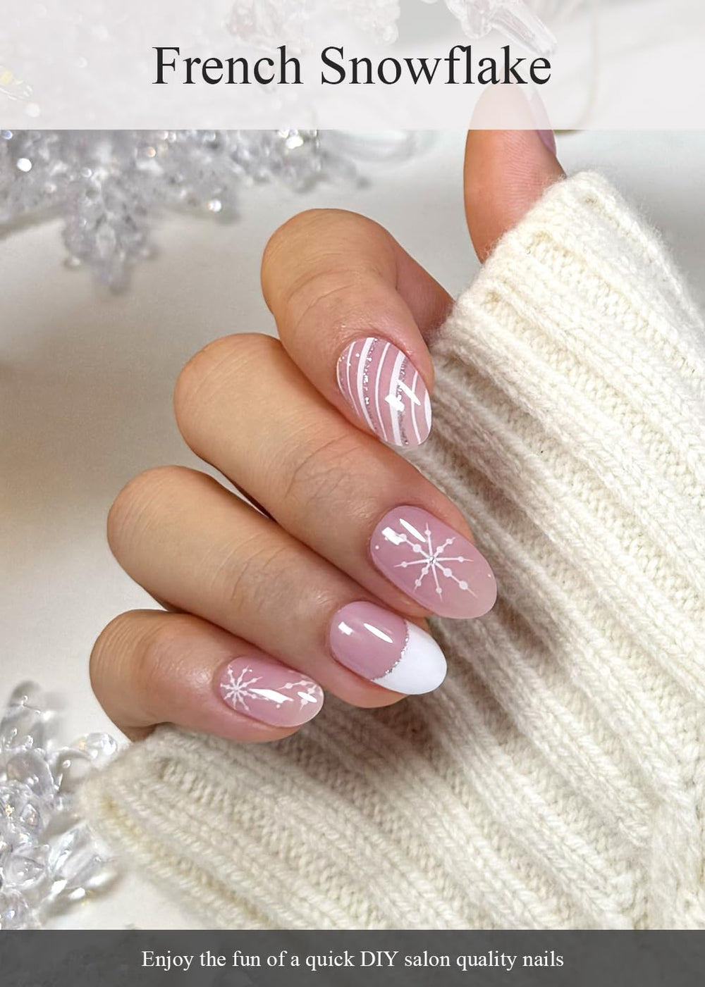 AutyaMee long lasting nail wraps showcase festive holiday style
