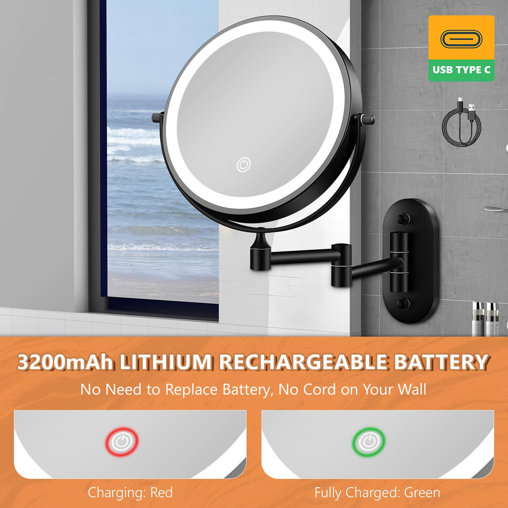 Auxmir gift-ready makeup mirror with warranty and service