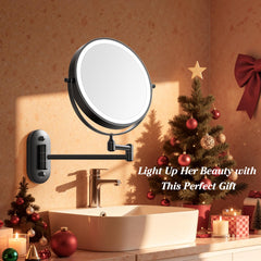 Auxmir rechargeable makeup mirror with Type-C port for cordless use