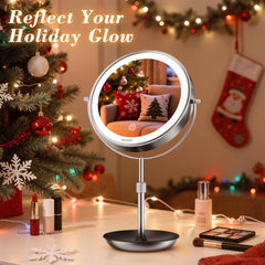 Auxmir rechargeable 3000mAh mirror for wireless vanity use