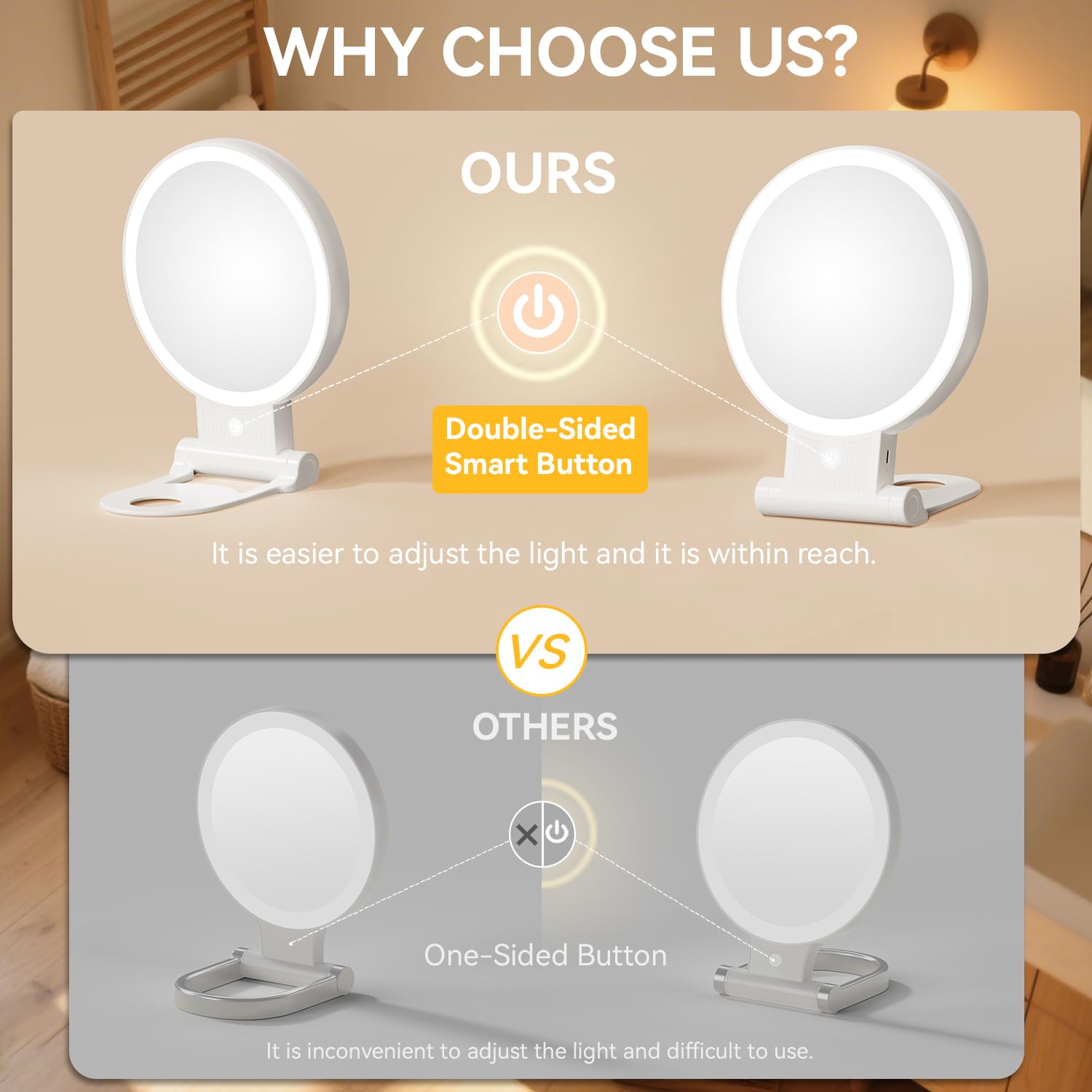 Auxmir sleek glossy shell design complements bathroom decor