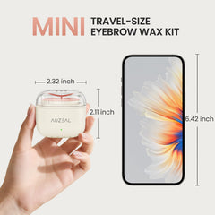 AUZEAL mini eyebrow wax kit USB portable design for on-the-go waxing.