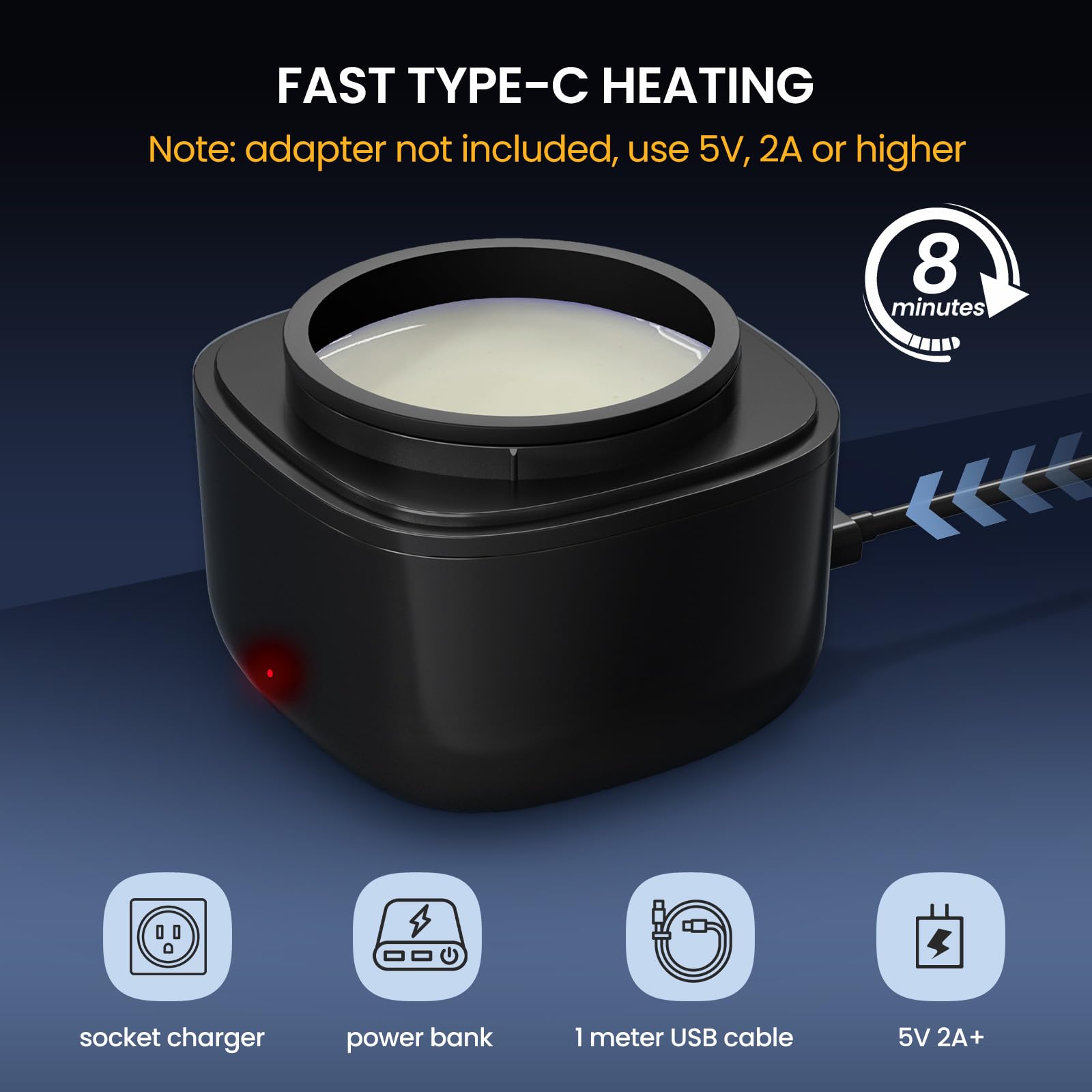 AUZEAL nose wax kit smart temperature indicator guides safe use