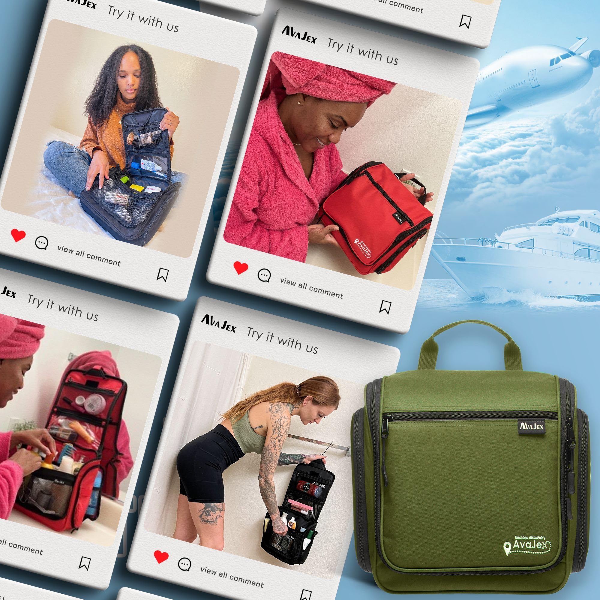 AvaJex travel bag offers practical, gift-ready organization.