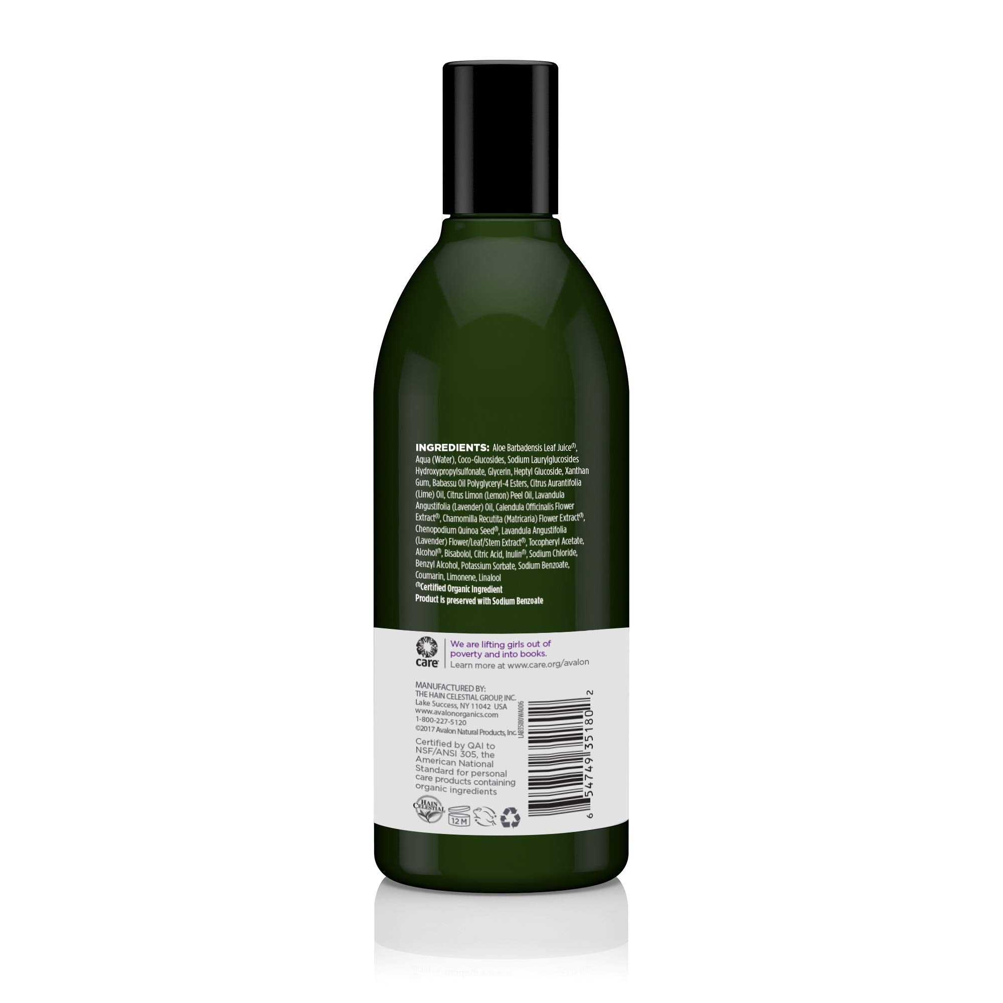 Avalon Organics Nourishing Lavender lather forming creamy foam for gentle cleansing.
