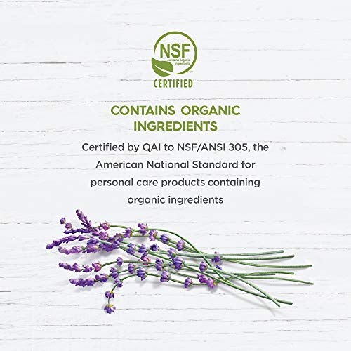 Avalon Organics Nourishing Lavender packaging display with 12 oz bottle