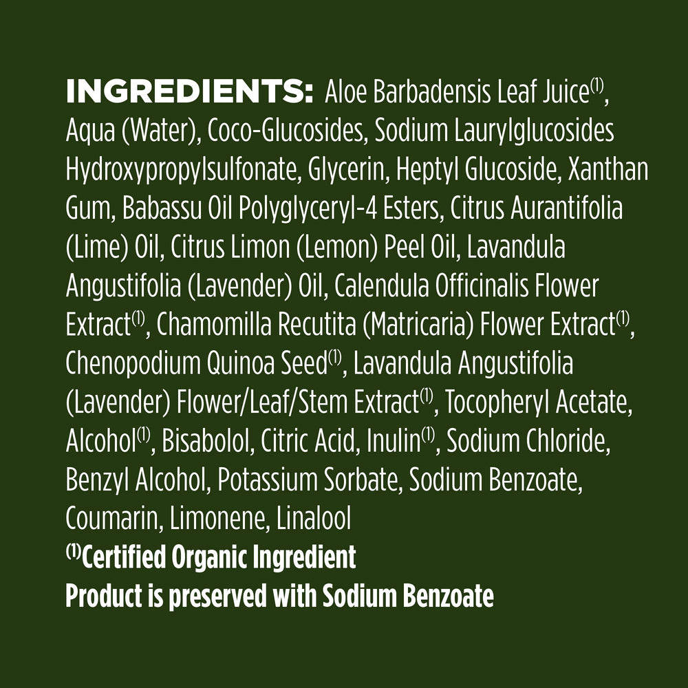 Avalon Organics Nourishing Lavender soft skin result after washing shown on hand.