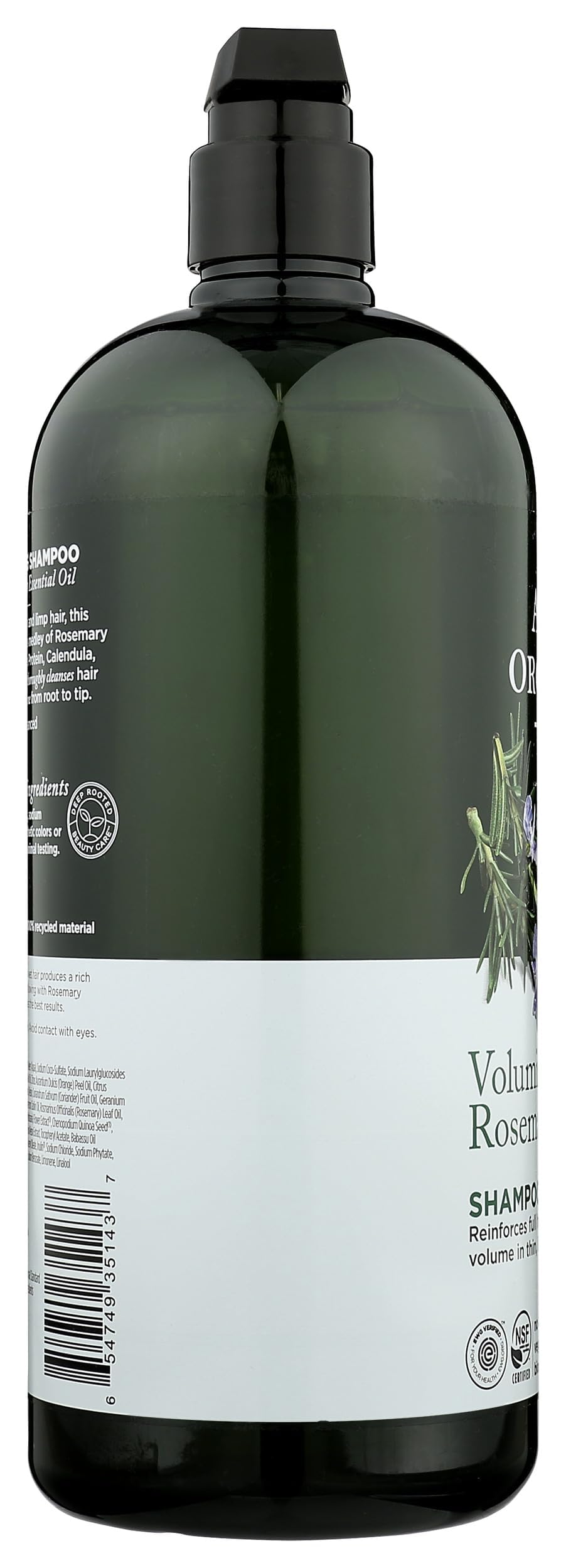 Avalon Organics Rosemary Shampoo calendula-aloe blend offers soothing cleanse
