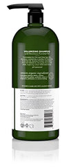 Avalon Organics Rosemary Shampoo lather highlights botanical blend for voluminous hair