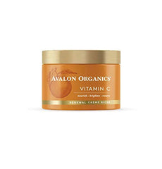 Avalon Organics Vitamin C Renewal Crème Riche jar close-up for rich overnight hydration.