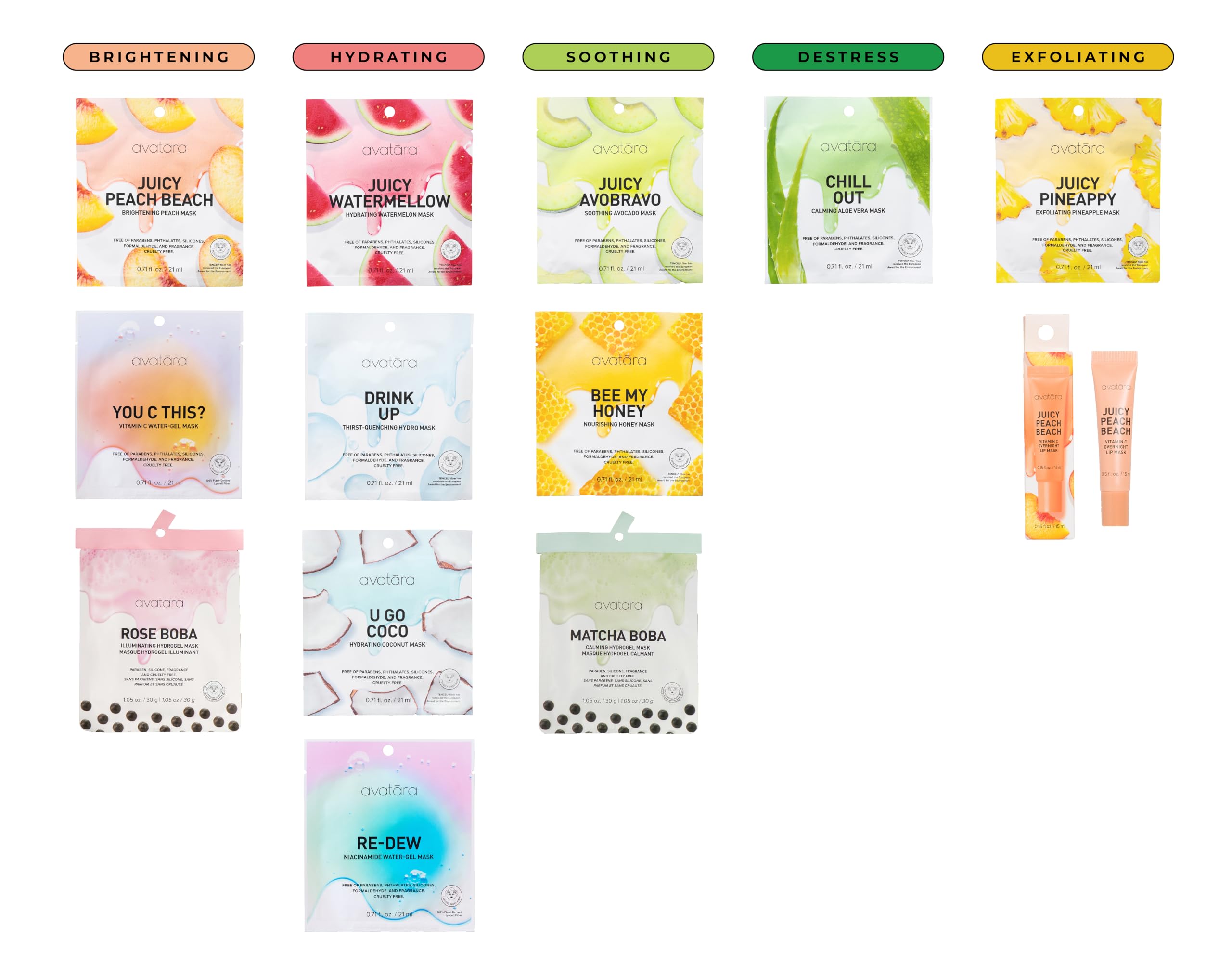 Avatara Chill Out clean-beauty formula free from harsh chemicals.